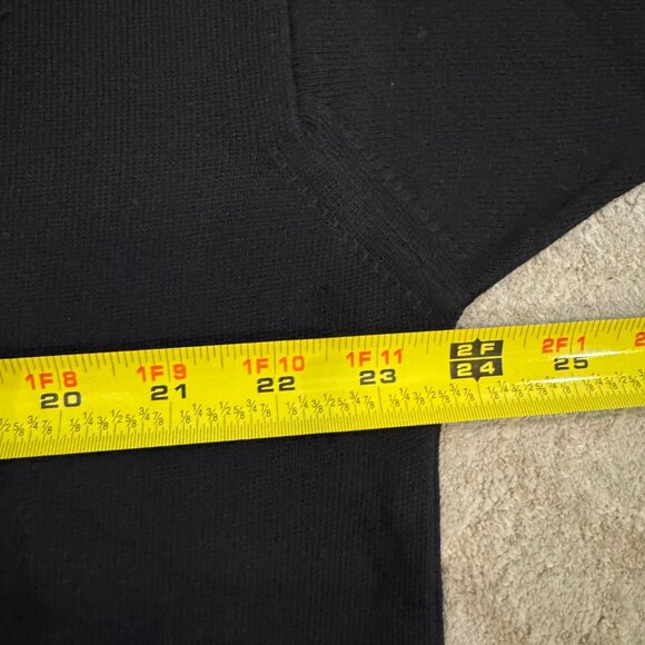 Raffi Linea Uomo Men's Knit Sweater Top Shirt ITALY Large Cotton Black Pullover - Picture 5 of 16